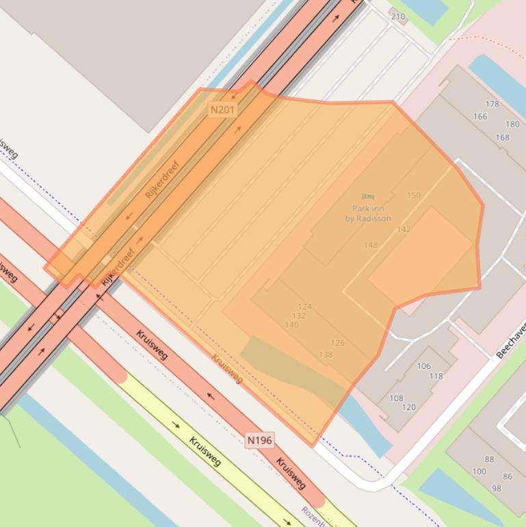 Kaart van postcodegebied 1119PR.