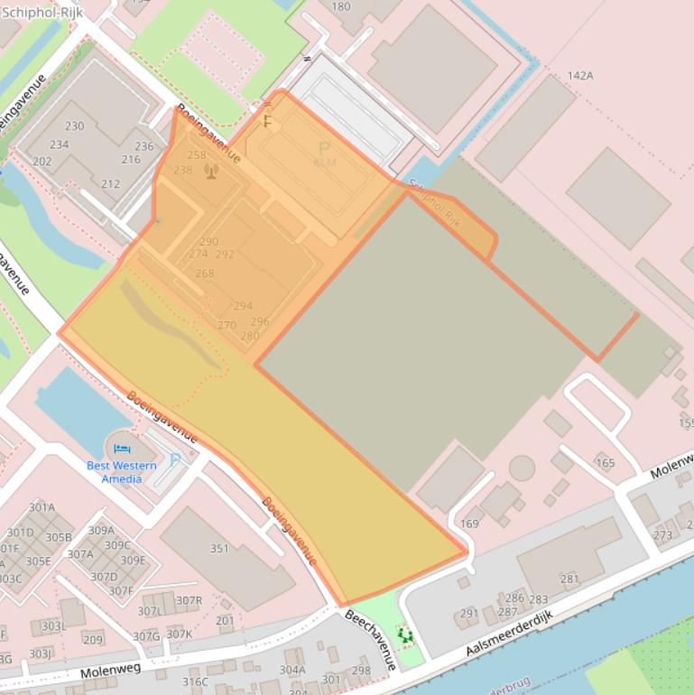 Kaart van postcodegebied 1119PZ.