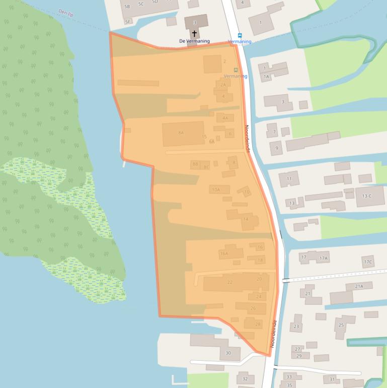 Kaart van postcodegebied 1121AD.