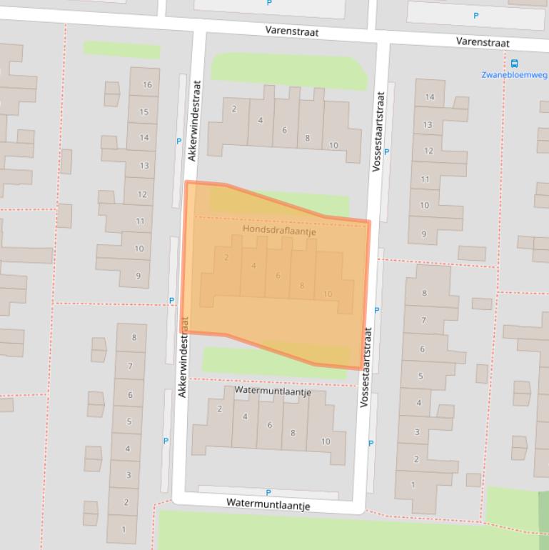 Kaart van postcodegebied 1121BJ.