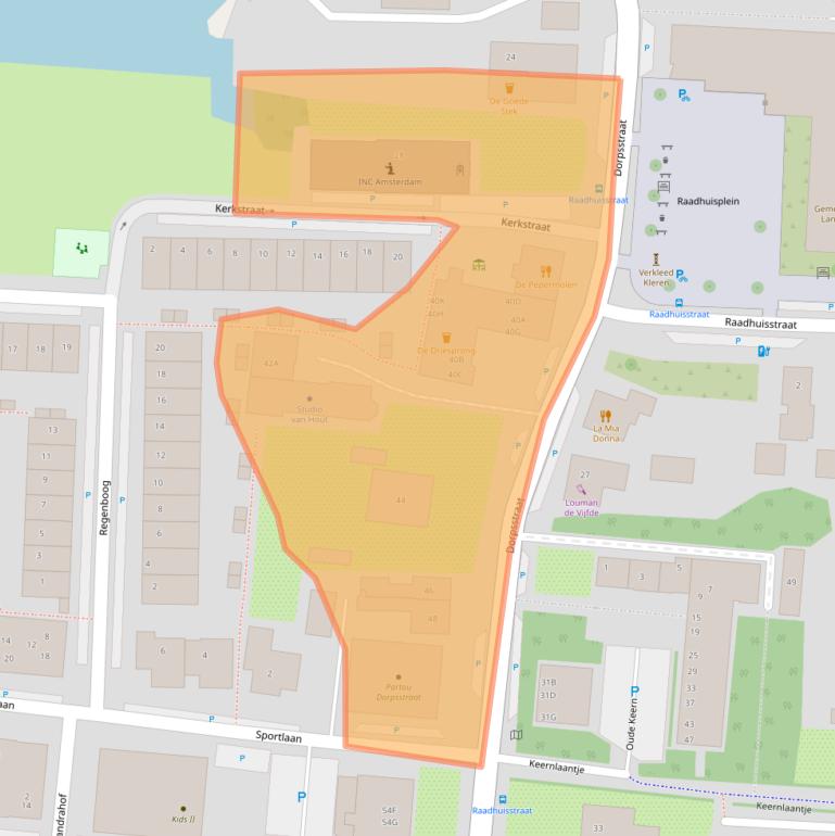 Kaart van postcodegebied 1121BX.