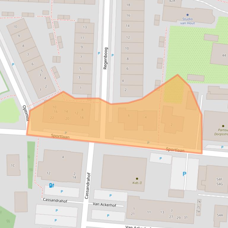 Kaart van postcodegebied 1121CB.