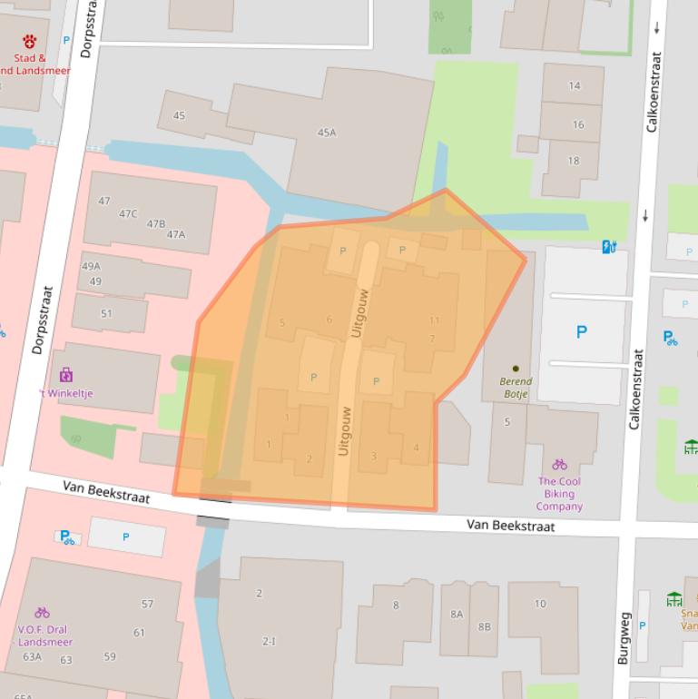 Kaart van postcodegebied 1121CC.