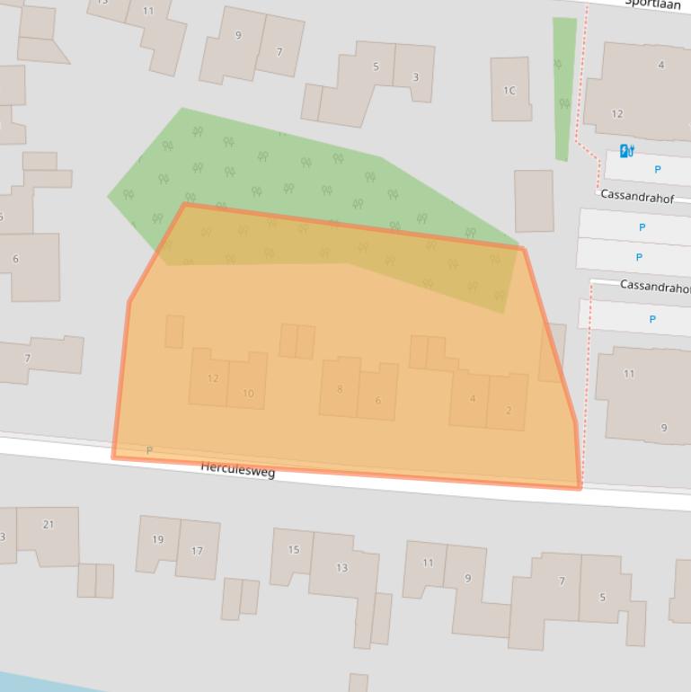 Kaart van postcodegebied 1121CG.
