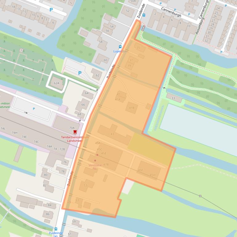 Kaart van postcodegebied 1121CK.