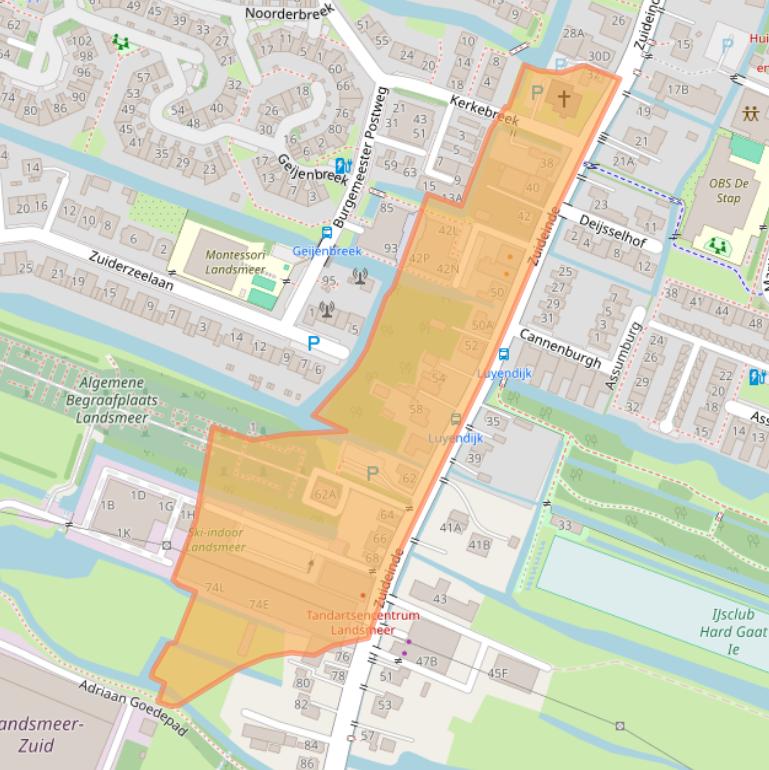Kaart van postcodegebied 1121CM.