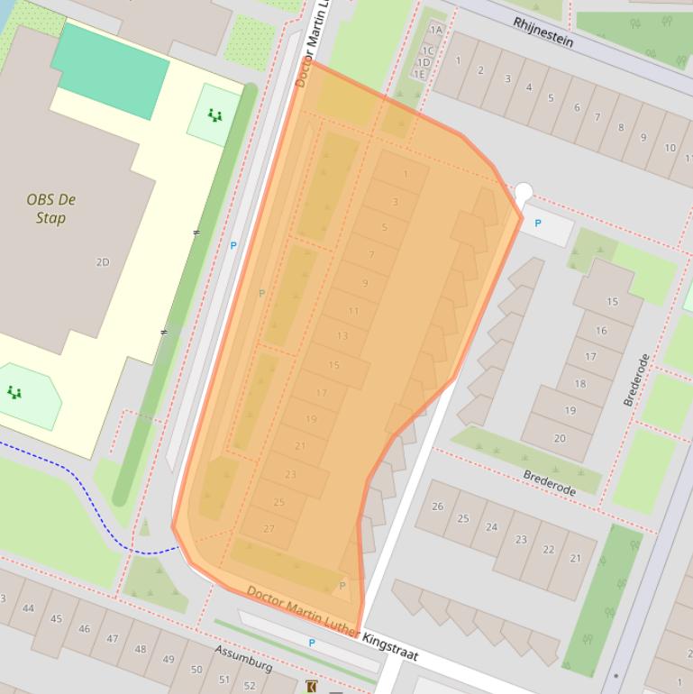 Kaart van postcodegebied 1121CN.