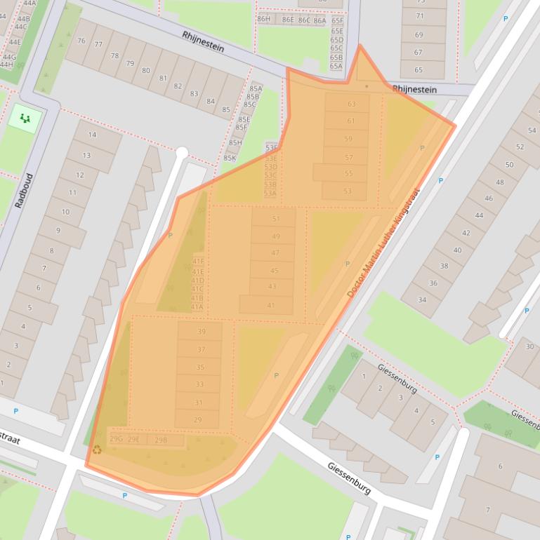 Kaart van postcodegebied 1121CR.