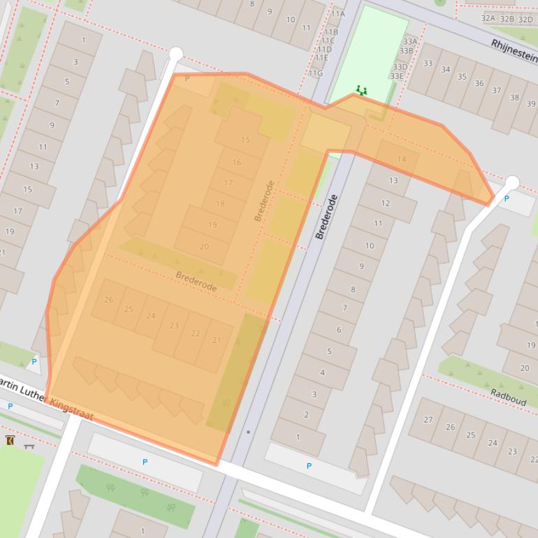 Kaart van postcodegebied 1121CX.