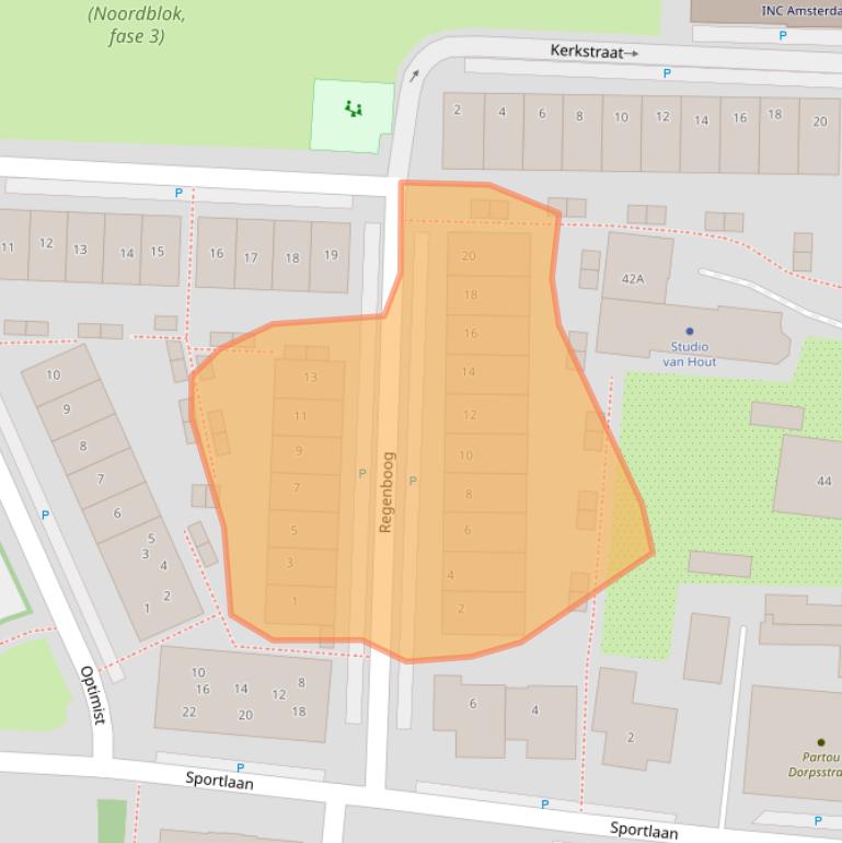 Kaart van postcodegebied 1121DM.