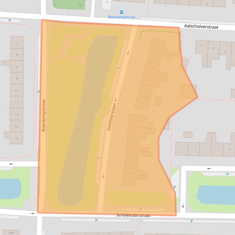 Kaart van postcodegebied 1121EJ.