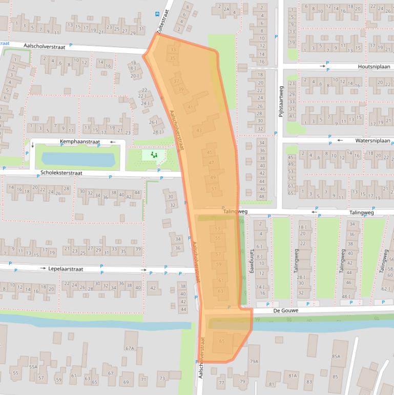 Kaart van postcodegebied 1121EL.