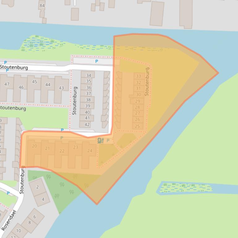 Kaart van postcodegebied 1121GH.