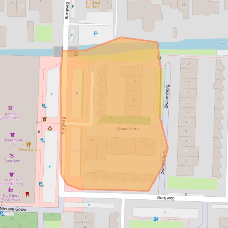 Kaart van postcodegebied 1121GN.