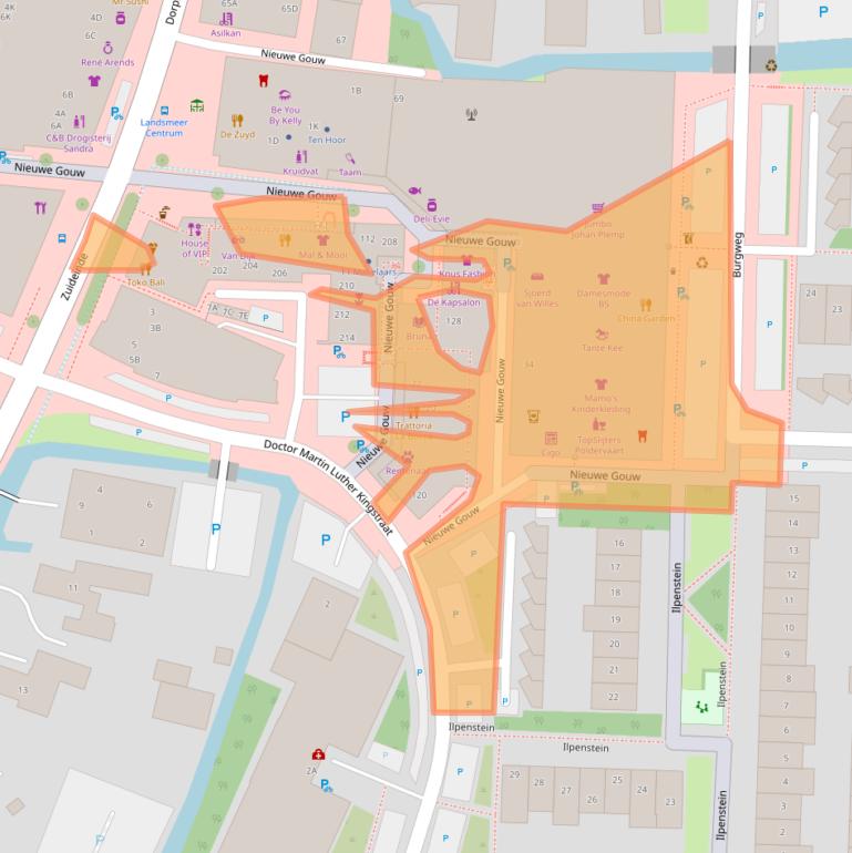 Kaart van postcodegebied 1121GX.