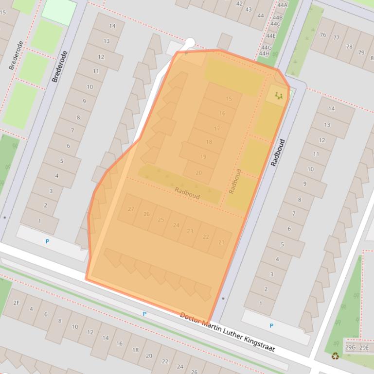 Kaart van postcodegebied 1121HT.