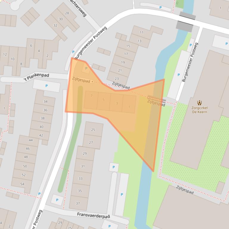 Kaart van postcodegebied 1121JD.