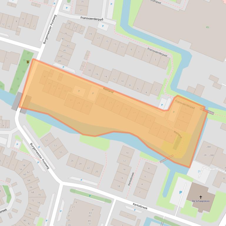 Kaart van postcodegebied 1121JG.