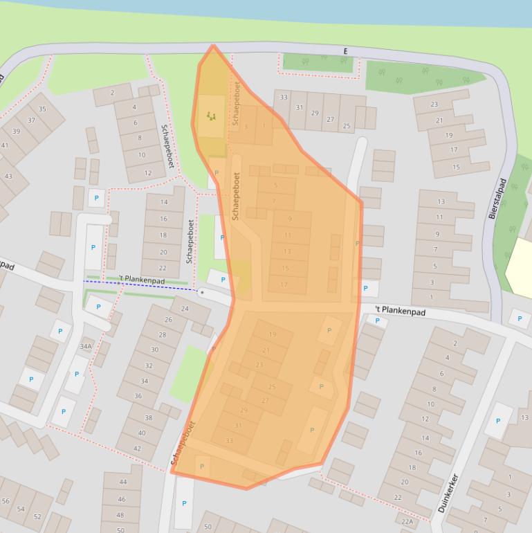 Kaart van postcodegebied 1121JR.