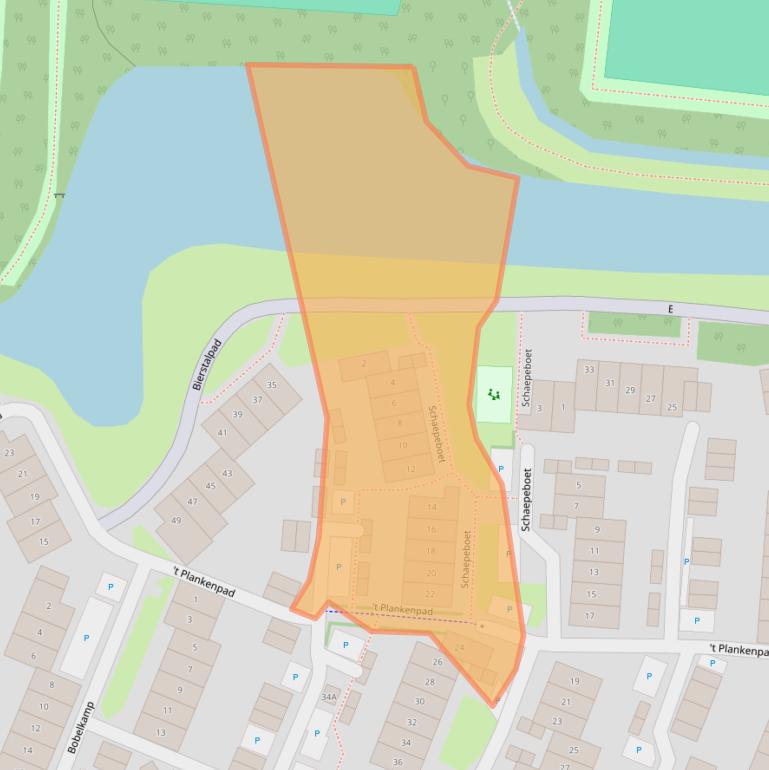 Kaart van postcodegebied 1121JS.