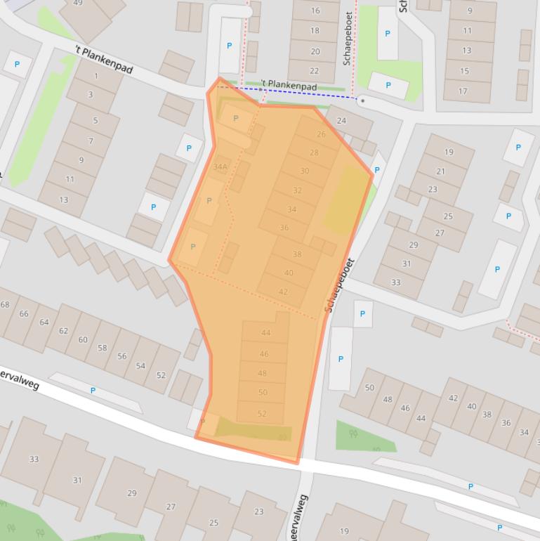 Kaart van postcodegebied 1121JT.