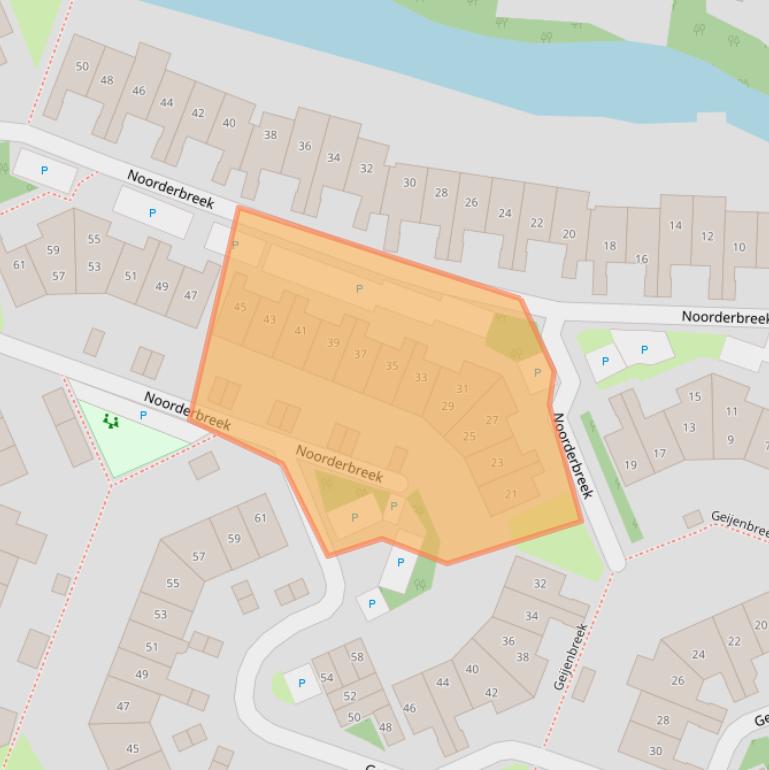 Kaart van postcodegebied 1121KD.