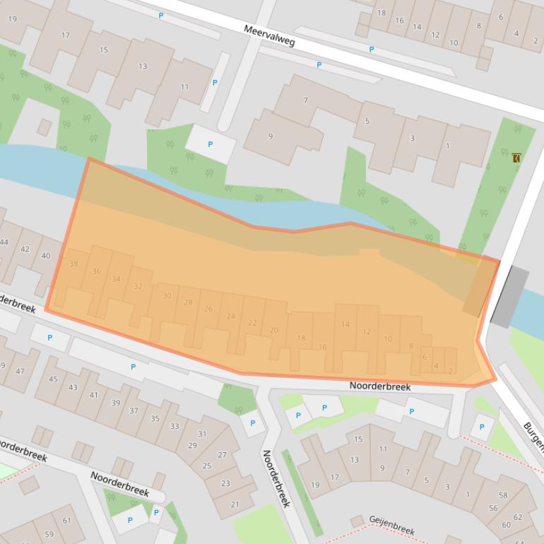 Kaart van postcodegebied 1121KG.