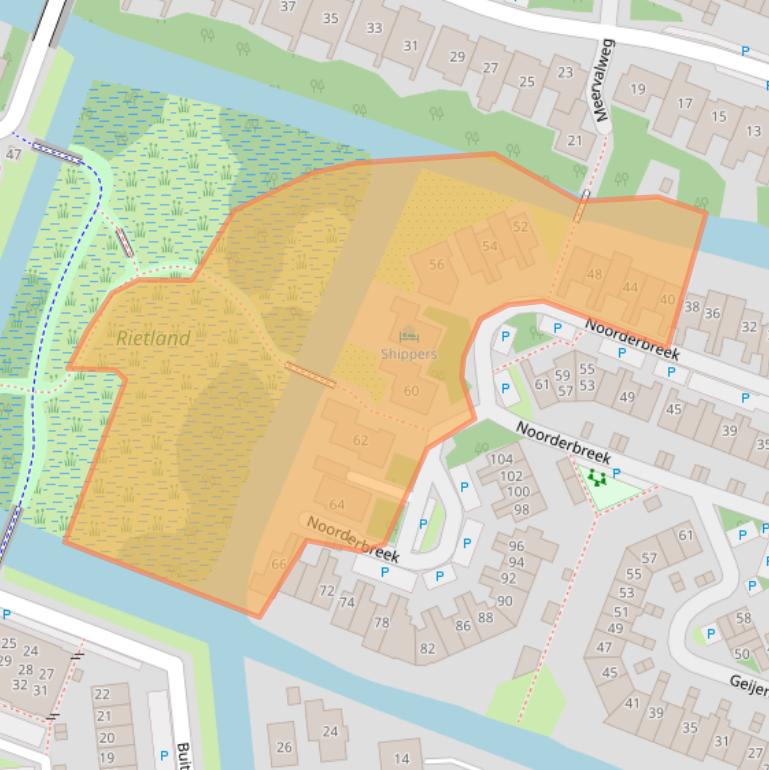 Kaart van postcodegebied 1121KH.