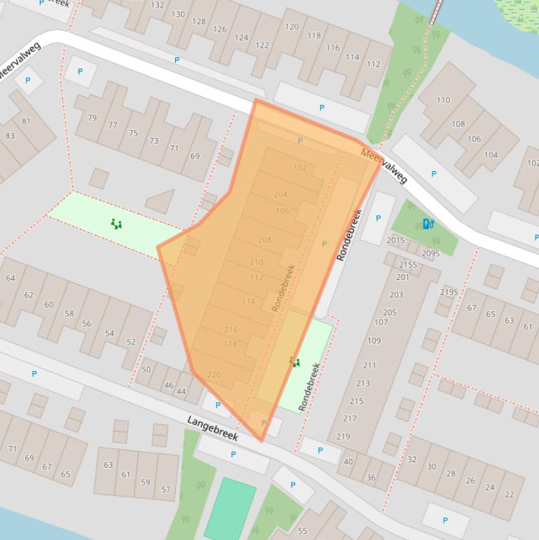 Kaart van postcodegebied 1121KX.
