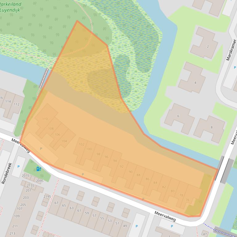 Kaart van postcodegebied 1121LD.
