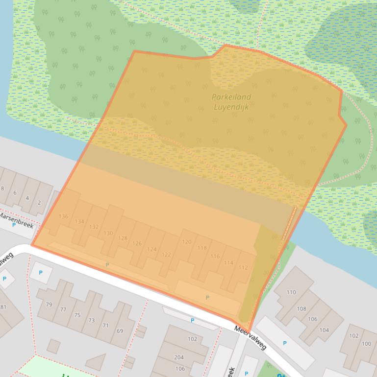 Kaart van postcodegebied 1121LE.