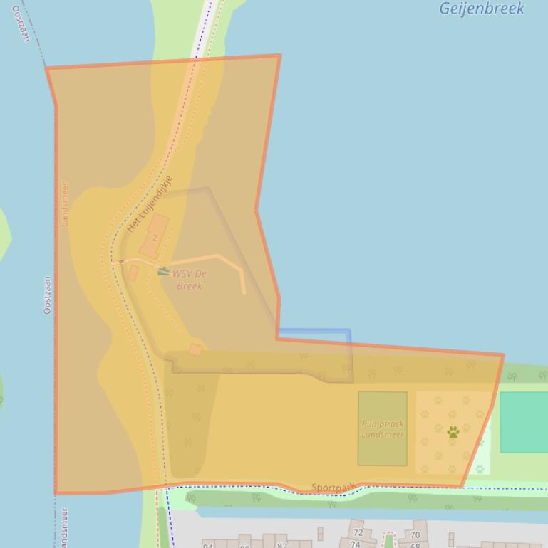 Kaart van postcodegebied 1121LN.