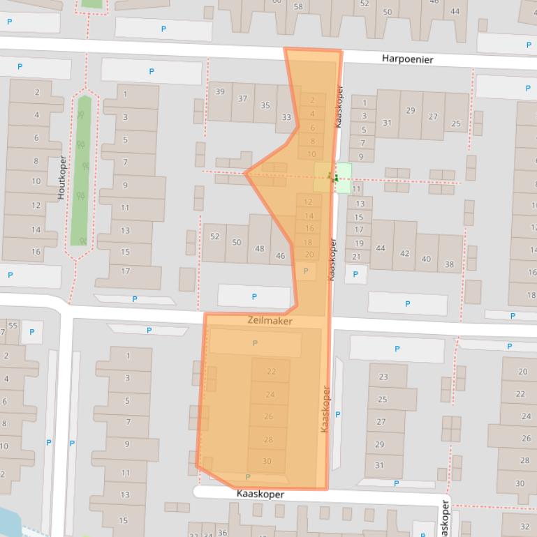 Kaart van postcodegebied 1121LR.