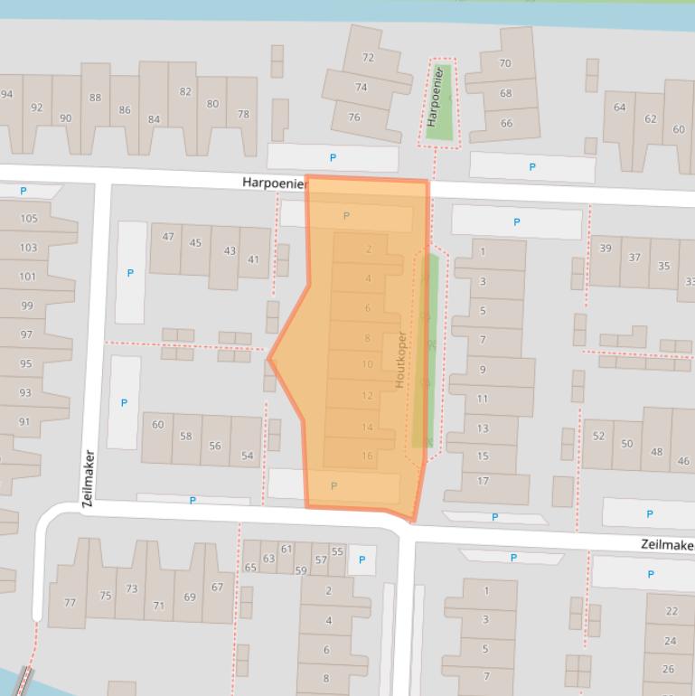 Kaart van postcodegebied 1121LX.