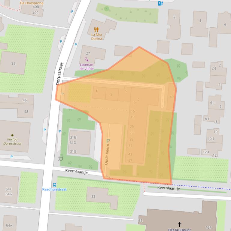 Kaart van postcodegebied 1121LZ.