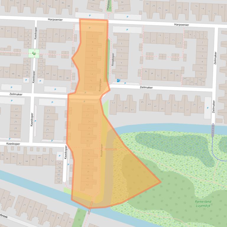 Kaart van postcodegebied 1121MB.