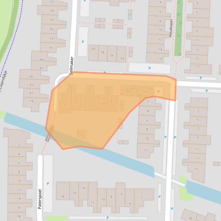 Kaart van postcodegebied 1121ME.