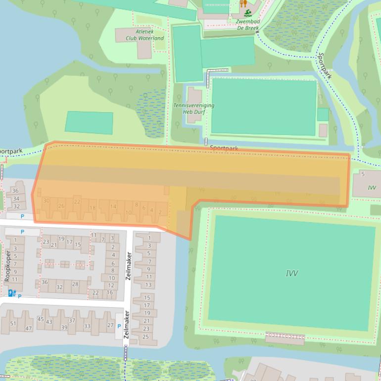 Kaart van postcodegebied 1121MN.