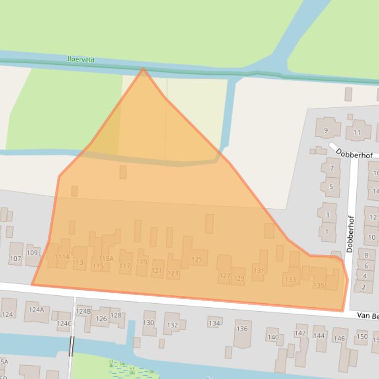 Kaart van postcodegebied 1121NJ.