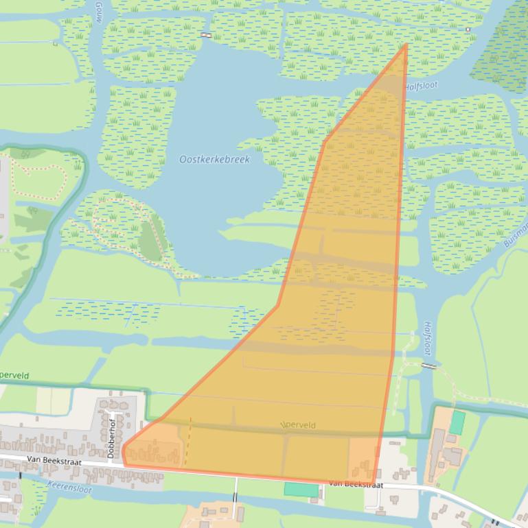 Kaart van postcodegebied 1121NK.