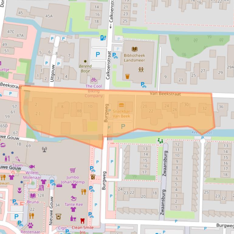 Kaart van postcodegebied 1121NN.