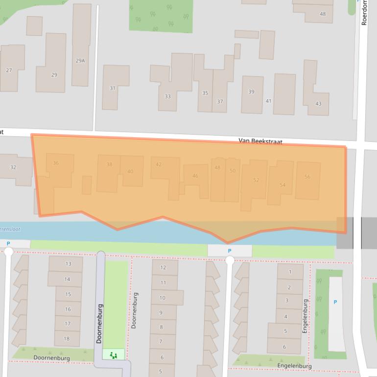 Kaart van postcodegebied 1121NP.