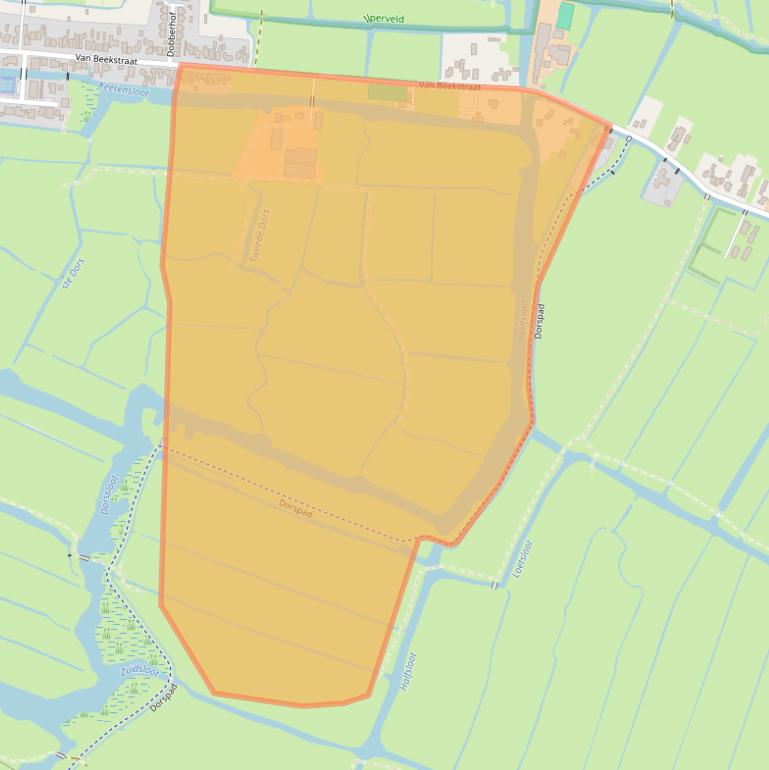 Kaart van postcodegebied 1121NV.
