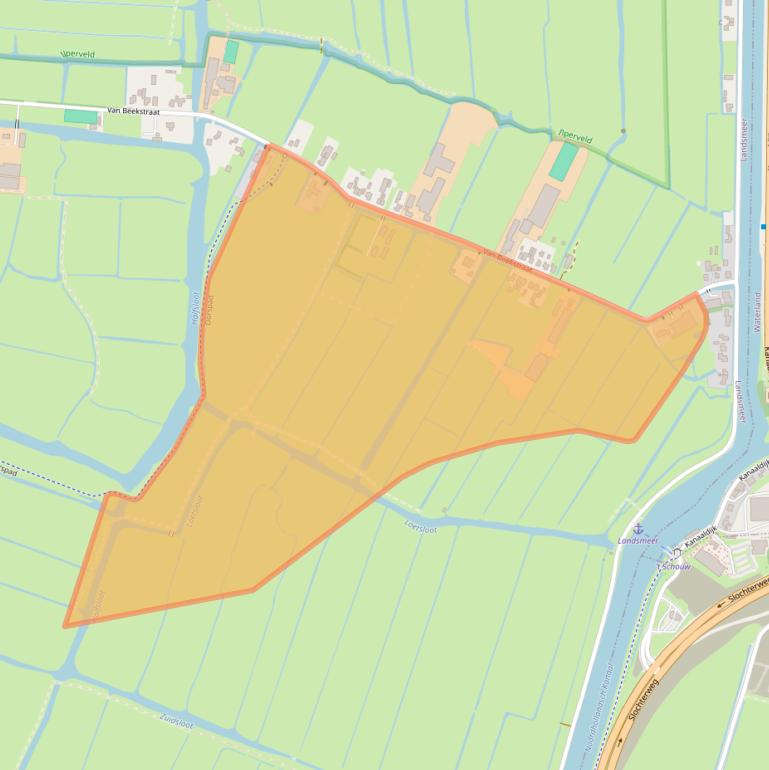 Kaart van postcodegebied 1121NW.