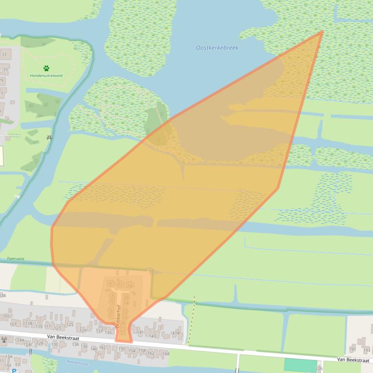 Kaart van postcodegebied 1121PB.