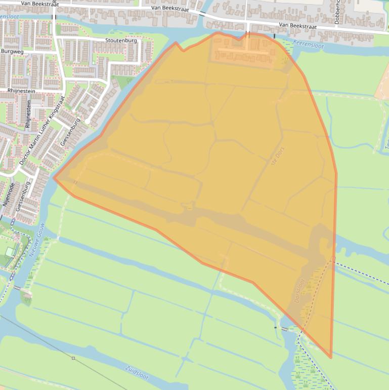 Kaart van postcodegebied 1121PD.