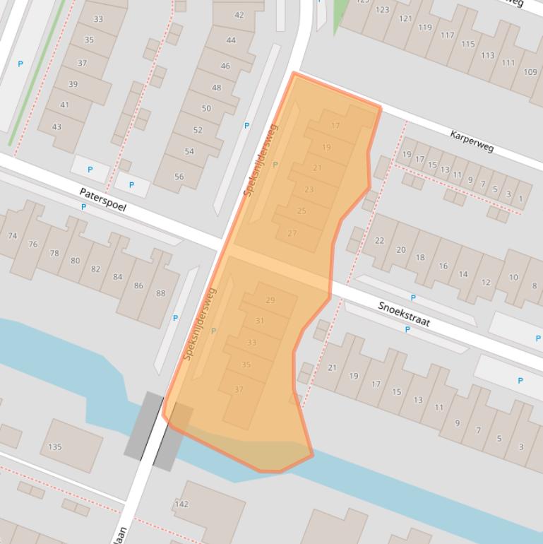 Kaart van postcodegebied 1121PL.