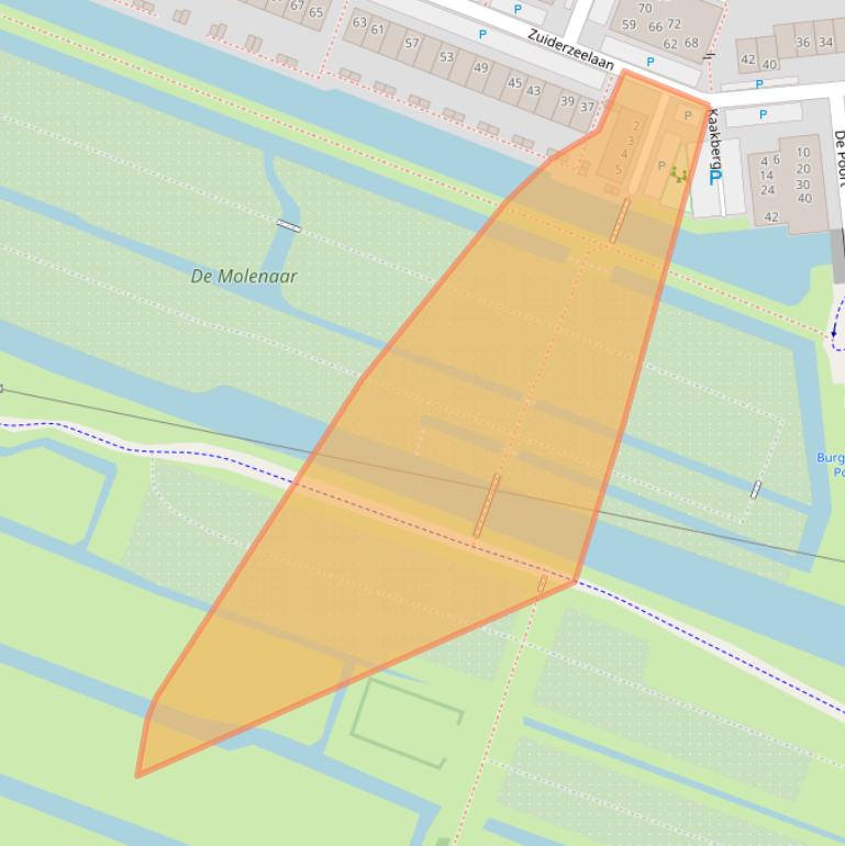 Kaart van postcodegebied 1121RG.