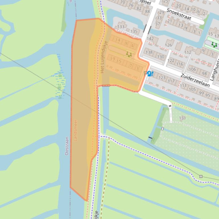 Kaart van postcodegebied 1121RK.