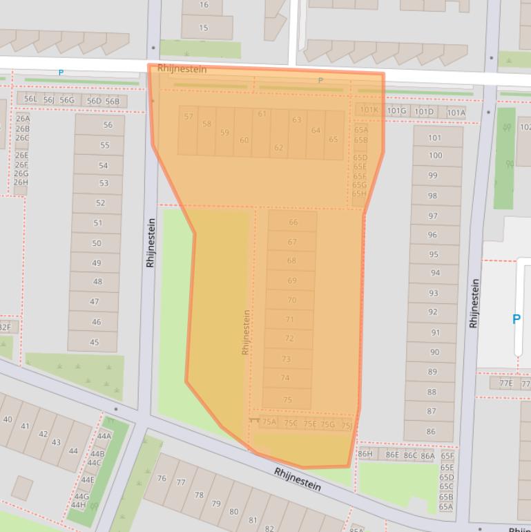 Kaart van postcodegebied 1121VE.